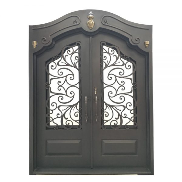China Wholesale Price Wrought Iron Door Iron Gate Design